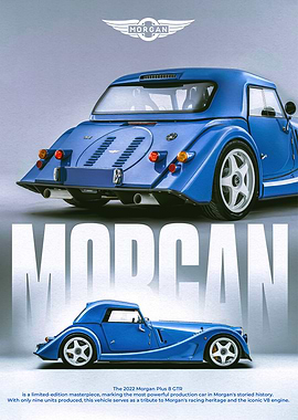 Morgan Plus 8 GTR Car Poster