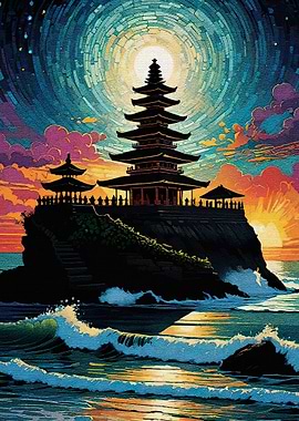 Pagoda Cliff at Sunset