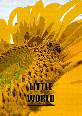 Sunflower and Bee 'Little World'