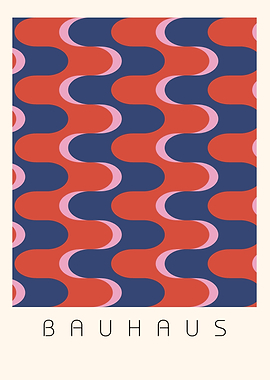 Bauhaus Style Abstract Pattern