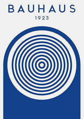 Bauhaus 1923 Minimalist Art Print