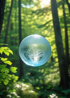 Mystical Orb in Forest