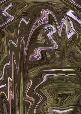 Abstract Brown and White Swirls SA2