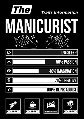 Manicurist Traits Information Graphic