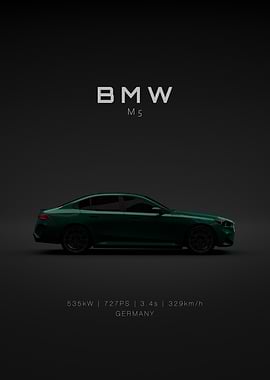 Specs - BMW M5 G90 2025 Green