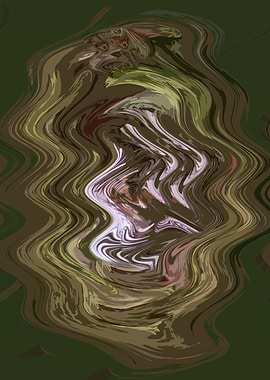 Abstract Swirls in Earth Tones SA1