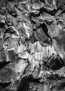 Monochrome Rock Formation Texture