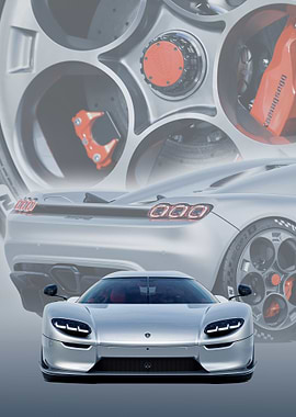 Silver Koenigsegg CC850