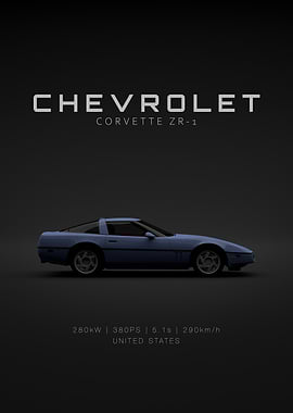 Specs - Chevrolet Corvette C4 ZR-1 Blue