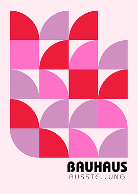 Bauhaus Ausstellung Geometric Pattern Poster
