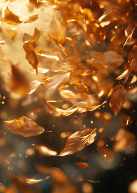 Autumn Whirl – In the Glow of Falling Leaves - Falling Autumn Leaves