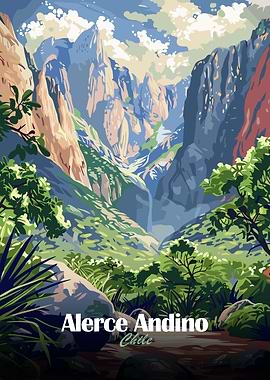 Alerce Andino Chile Landscape Art