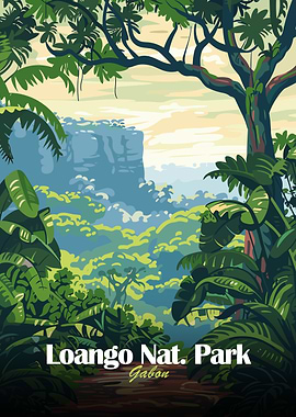 Loango National Park, Gabon Illustration