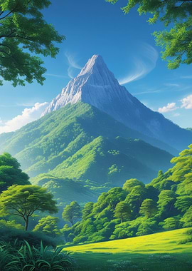 Lush Green Mountain Landscape