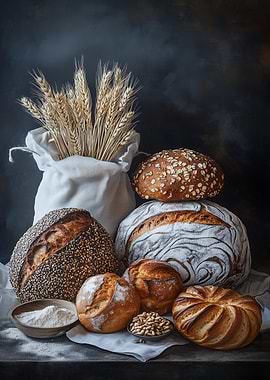 Artisan Bread Still Life