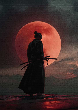 Samurai Red Moon
