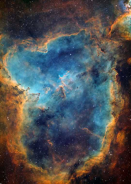 Heart Nebula in Deep Space
