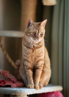 Ginger Tabby Cat Portrait