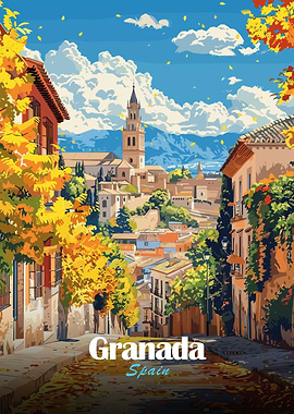 Granada, Spain, Autumn Cityscape