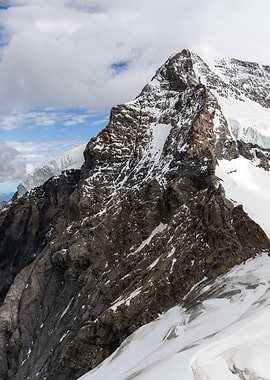 Uncovered Mountain Face - Switzerland