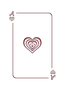 Ace of Hearts Playing Card