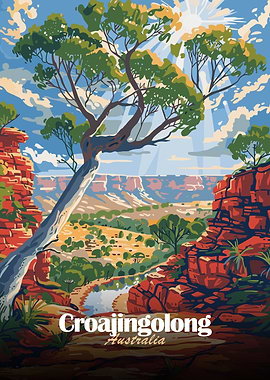 Croajingolong Australia Travel Poster