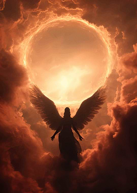 Angel Fiery Sky