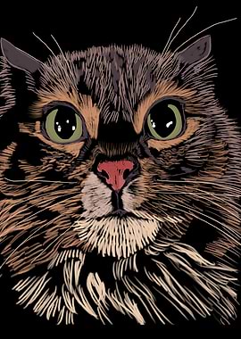 'Miffed Cat' Jamie's Hand-Drawn Cat Collection