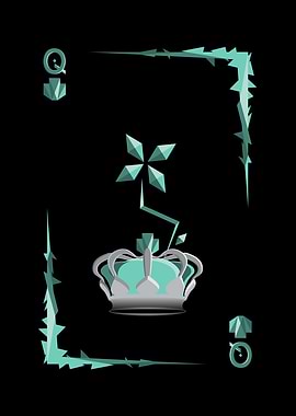 Queen of Spades Card Illustration