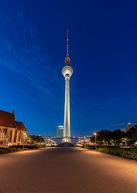 Berlin TV Tower at Night