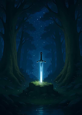 Sword in the Stone Fantasy Scene