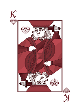 King of Hearts Playing Card
