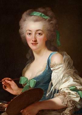 Portrait of a Woman with Palette