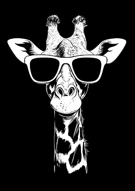 Cool Giraffe with Sunglasses