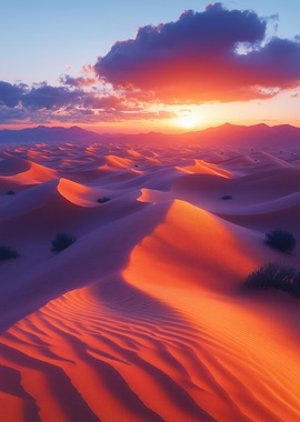Desert Sunset Landscape