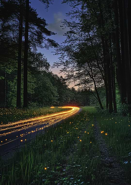 Enchanted Forest Path at Twilight