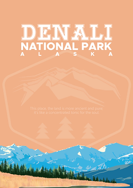 Denali National Park Alaska Poster