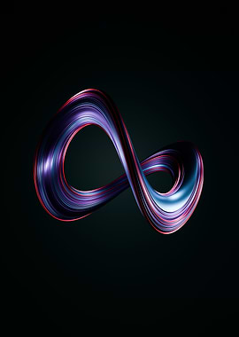 Twisted Infinity Symbol Abstract Art