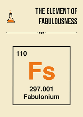 Element of Fabulousness Funny Periodic Table Fabulonium Stylish Humor