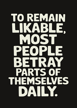 Likable Betrayal Text Art