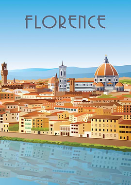 Florence Cityscape Illustration