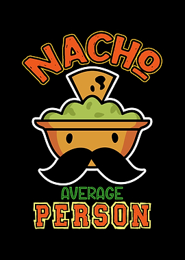 Nacho Average Person Cartoon Illustration