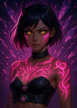 Glowing Demon Warrior