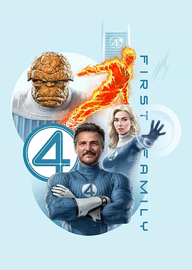 The Fantastic Four Team First Family