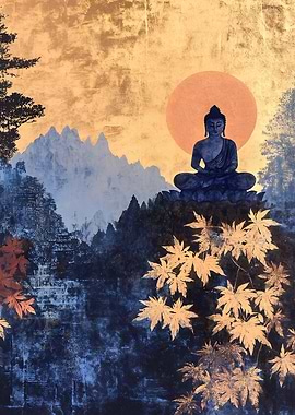 Buddha in Lotus Position Painting