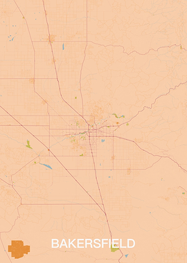 Bakersfield California Map
