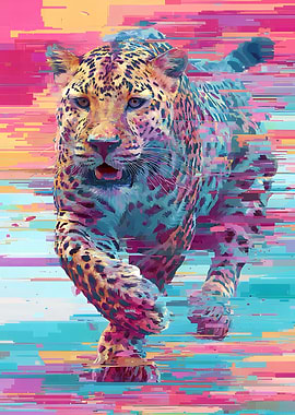 Abstract Leopard Digital Art