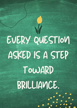 Inspirational Questioning Brilliance Poster