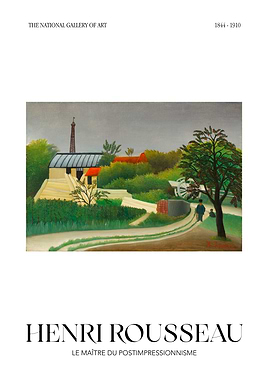Henri Rousseau Post-Impressionist Landscape Painting