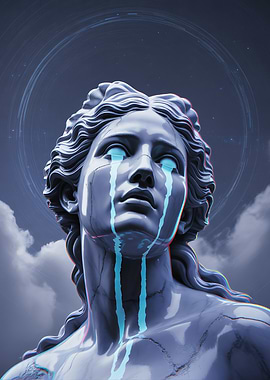 Crying Statue of Angel